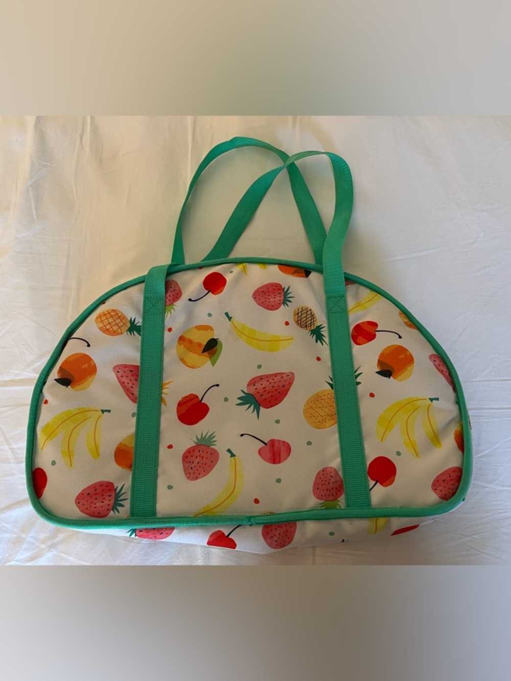 Oh Joy x Target Fruit Print Soft Cooler Tote Bag with Teal Trim